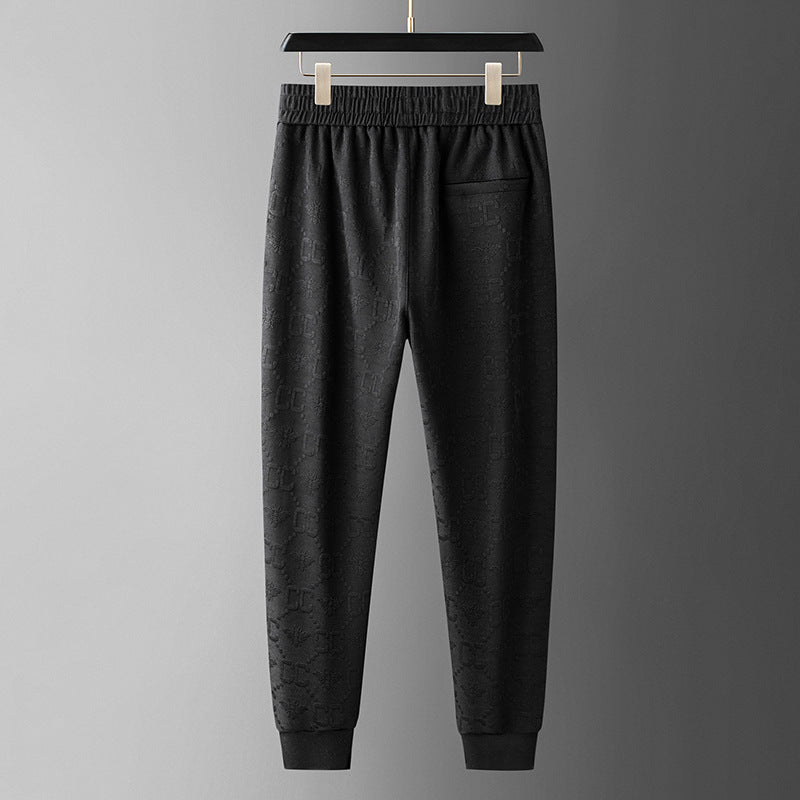 Quần jogger thêu chỉ nổi nam H072041